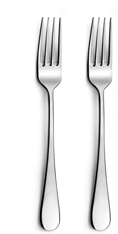 Amefa venus - set de fourchettes de table 2 pièces - brillant - couleur argent