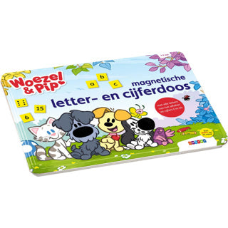 Woezel et pip woezel pip boîte à lettres et chiffres magnétique