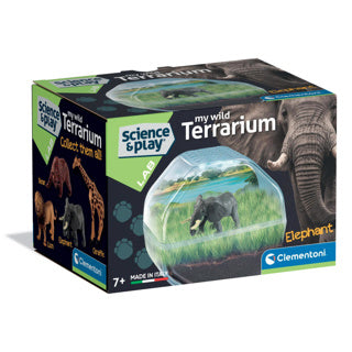 Jeu scientifique Clementoni mon terrarium sauvage - éléphant