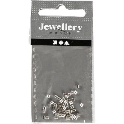 Perles à écraser Creativ company, d 2 mm, argent, 50 pièces 1 boîte