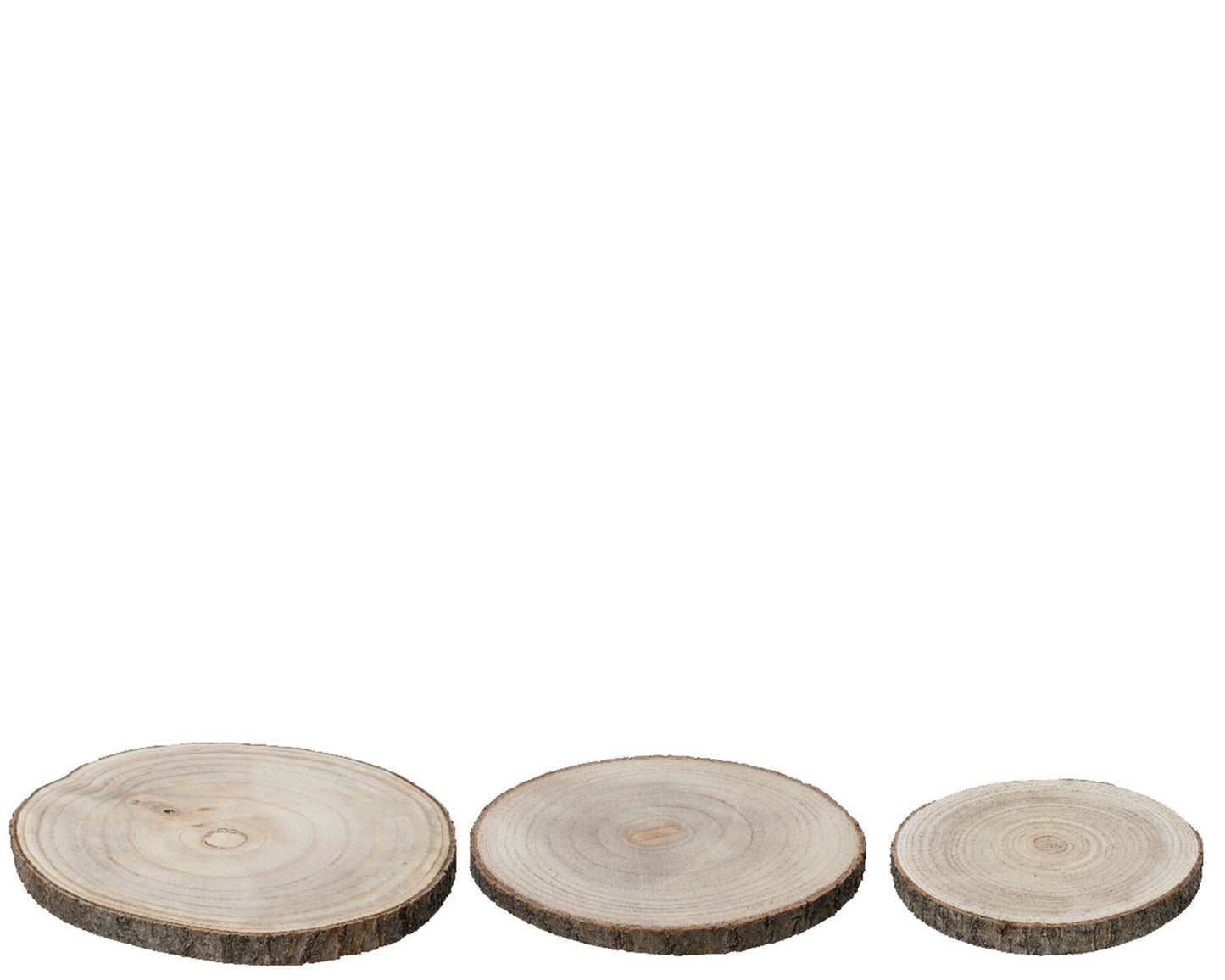 Plaque de base en bois Decoris dia37cm 3 pièces