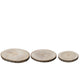 Plaque de base en bois Decoris dia37cm 3 pièces