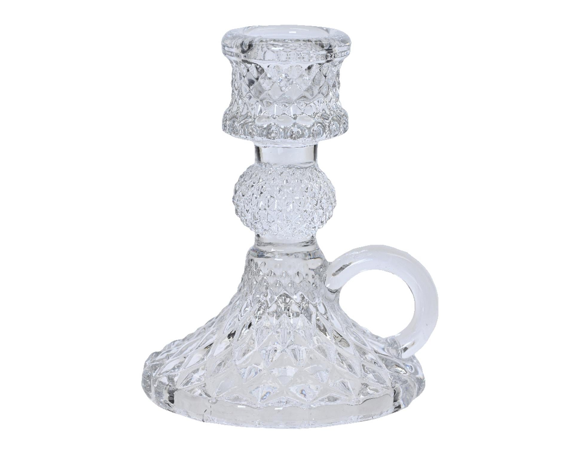 Decoris bougeoir applique verre cristal 40cm