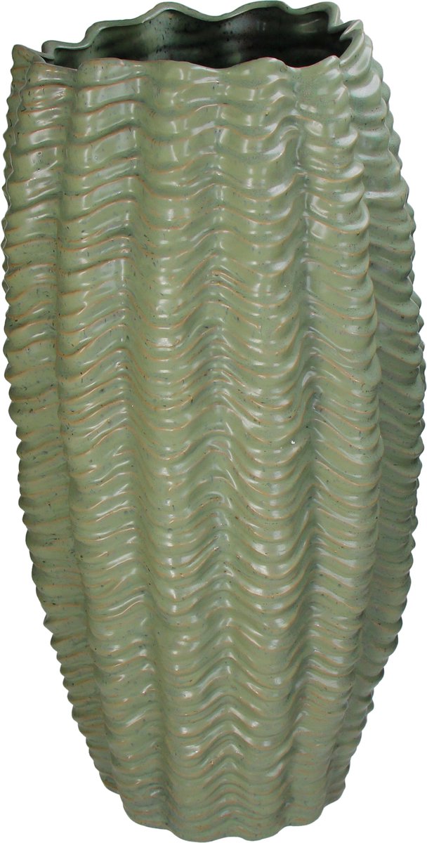 Vase collection Hd faïence vert 32x31,5x60cm