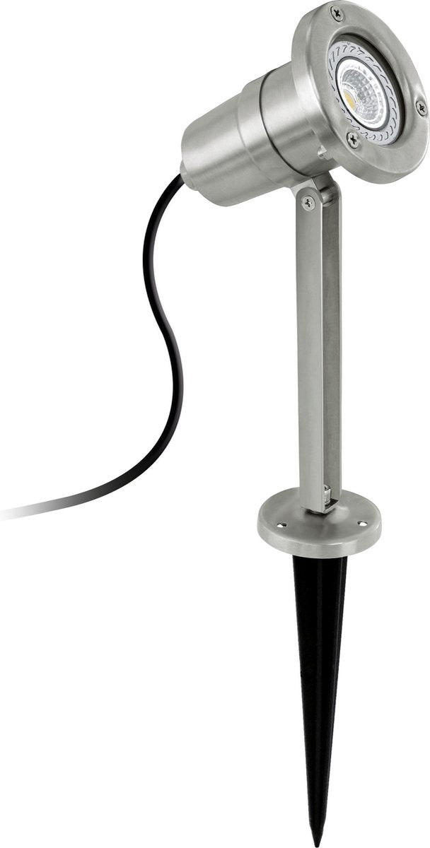 Spot de jardin extérieur Eglo nema - ip54 - 1 lumière - led - gu10 - acier inoxydable