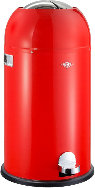 Poubelle Wesco kickmaster | poubelle à pédale | 33 litres | métal - rouge | poubelle - fabriquée en Allemagne