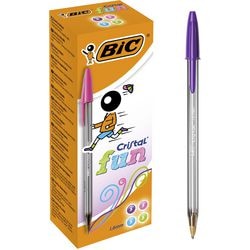 Stylo bille bic cristal gamme de couleurs