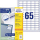 Étiquettes avery 3666-200 blanches 200 pièces