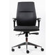 Chaise de bureau London Realspace cuir noir mécanisme synchrone 5-8 heures