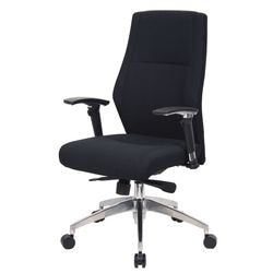 Chaise de bureau realspace london tissu noir mécanisme synchrone 5-8 heures