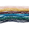 Creativ company perles de verre et à facettes, d 4 mm, diamètre du trou 1 mm, 12x45 pièce 1 boîte