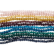 Creativ company perles de verre et à facettes, d 4 mm, diamètre du trou 1 mm, 12x45 pièce 1 boîte - afbeelding 2