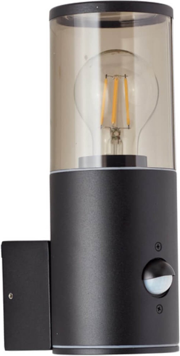 Brilliant sergioro - lampe d'extérieur - ip44 - capteur - e27 1x max40w - noir