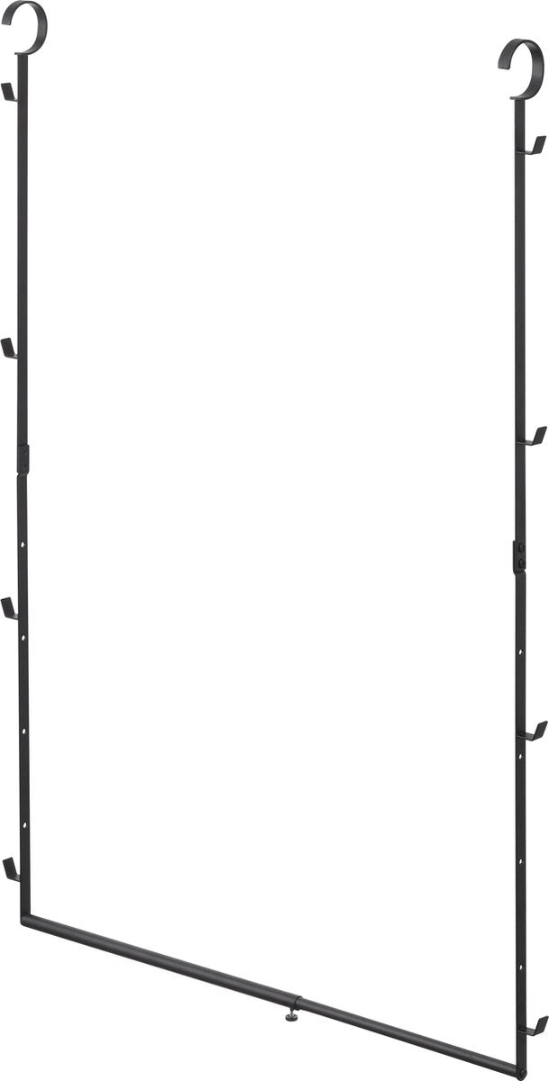 Porte-vêtements extensible à 2 niveaux Yamazaki - intelligent - noir
