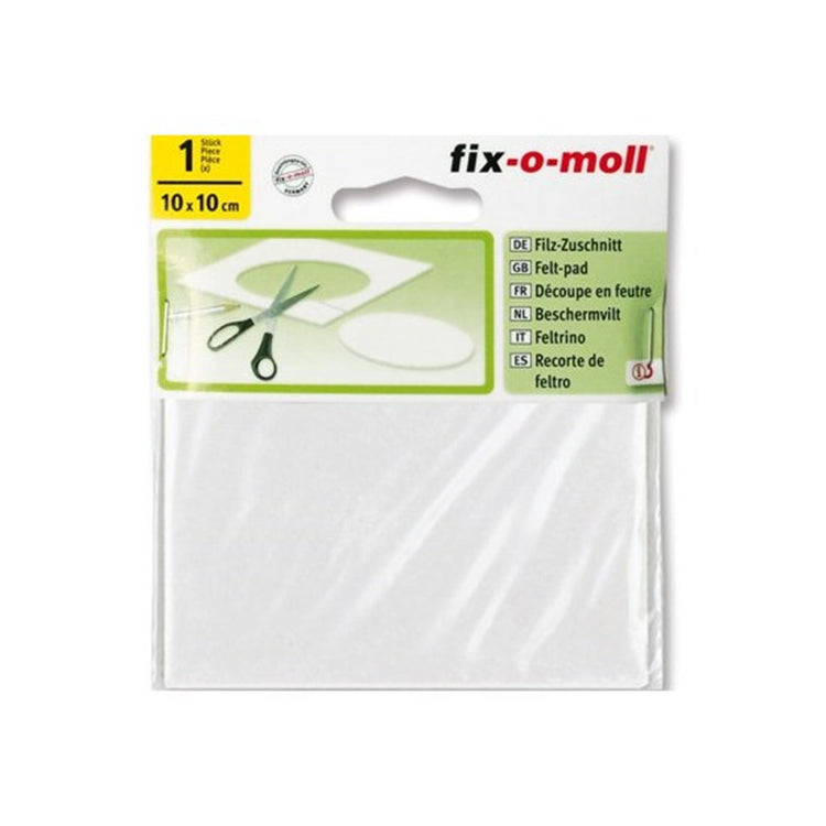 Planeur en feutre Fix-o-moll 10x10cm blanc
