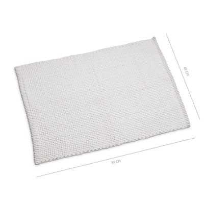 Wicotex Wicotex Anti-Slip Bath Mat tresse 60x90 cm blanc