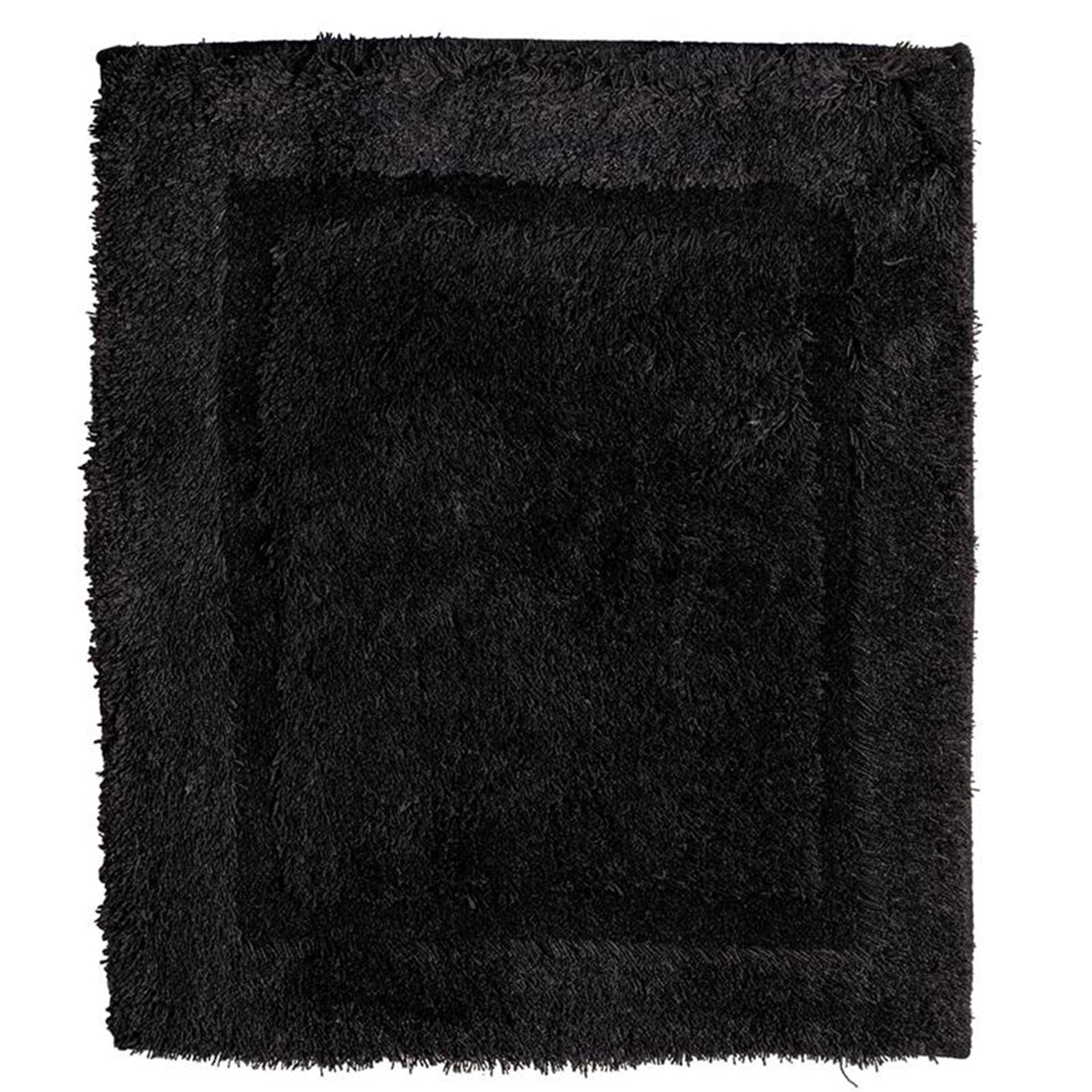 Wicotex tapis de bain uni noir 60x90cm