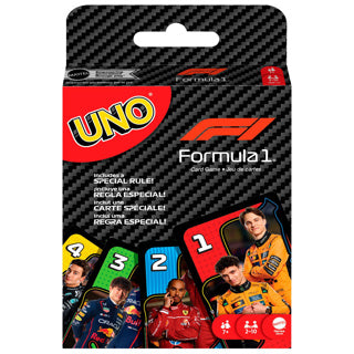 Mattel jeux uno f1 - jeu de cartes