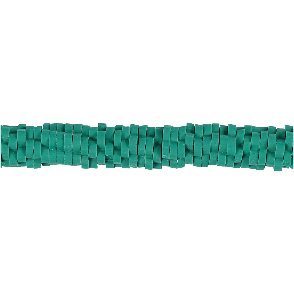 Creativ company perles d'argile, d 5-6 mm, diamètre de trou 2 mm, turquoise, 145 pièces 1 boîte