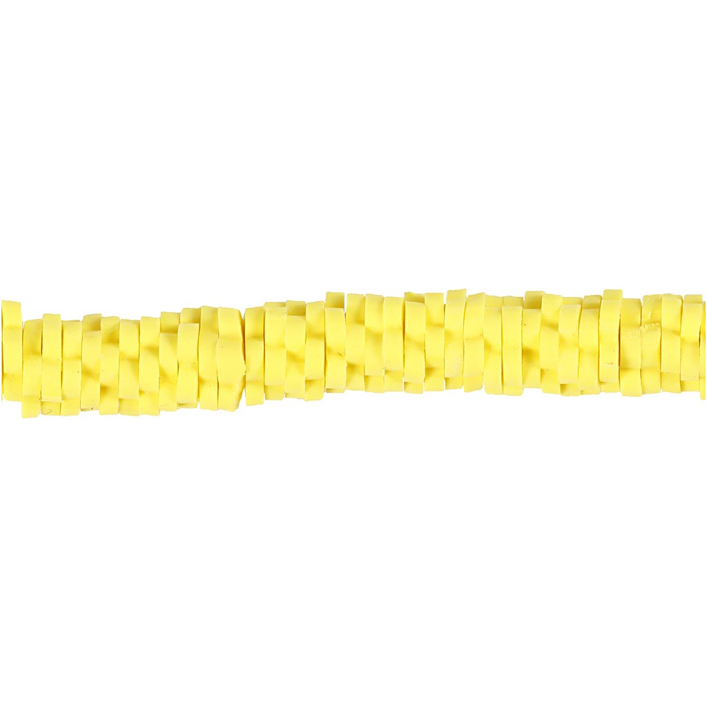 Perles d'argile Creativ company, d 5-6 mm, diamètre du trou 2 mm, jaune, 145 pièces 1 boîte