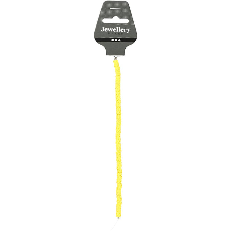 Perles d'argile Creativ company, d 5-6 mm, diamètre du trou 2 mm, jaune, 145 pièces 1 boîte