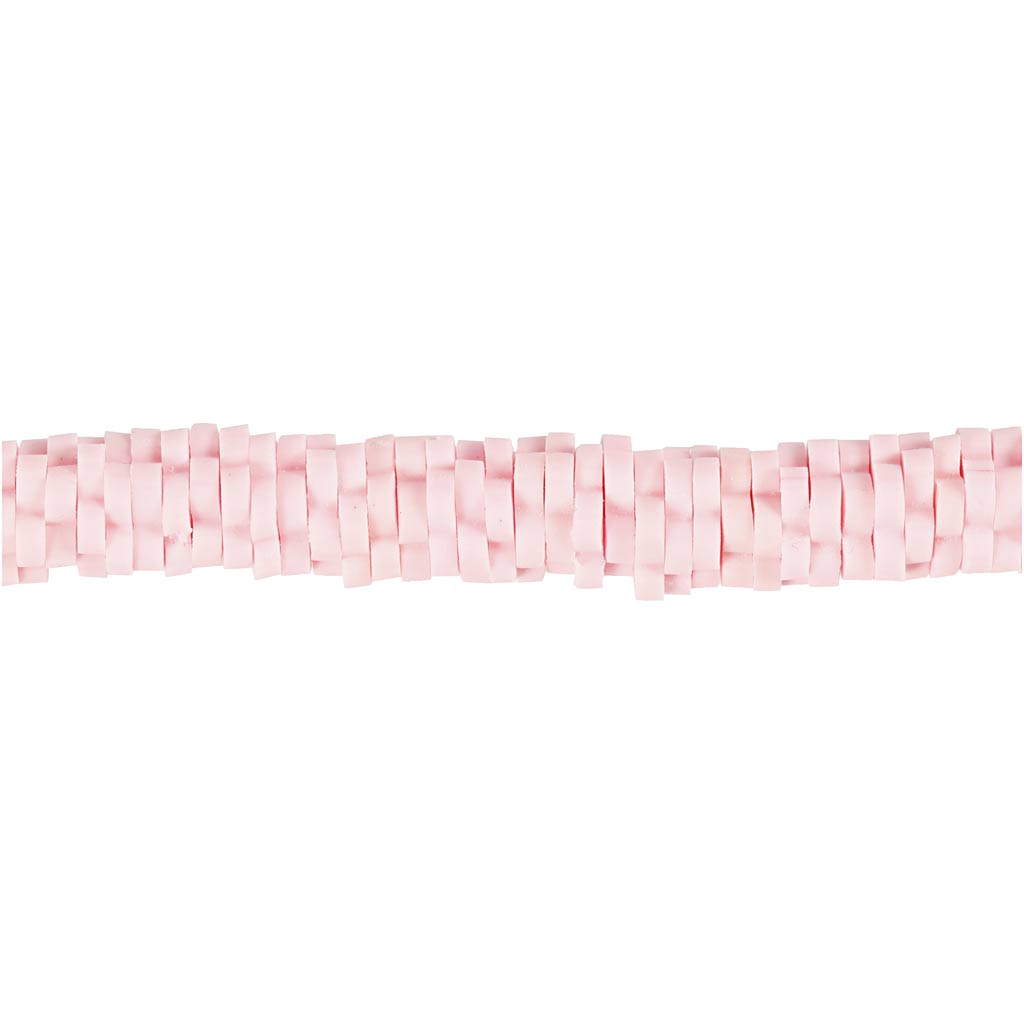 Perles d'argile Creativ company, d 5-6 mm, diamètre du trou 2 mm, rouge clair, 145 pièces 1 boîte