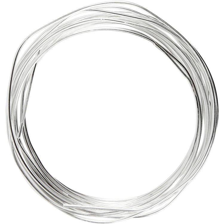 Creativ Company Fil sitchished, épaisseur 1,2 mm, argent plaqué, 3 m 1 rouleau