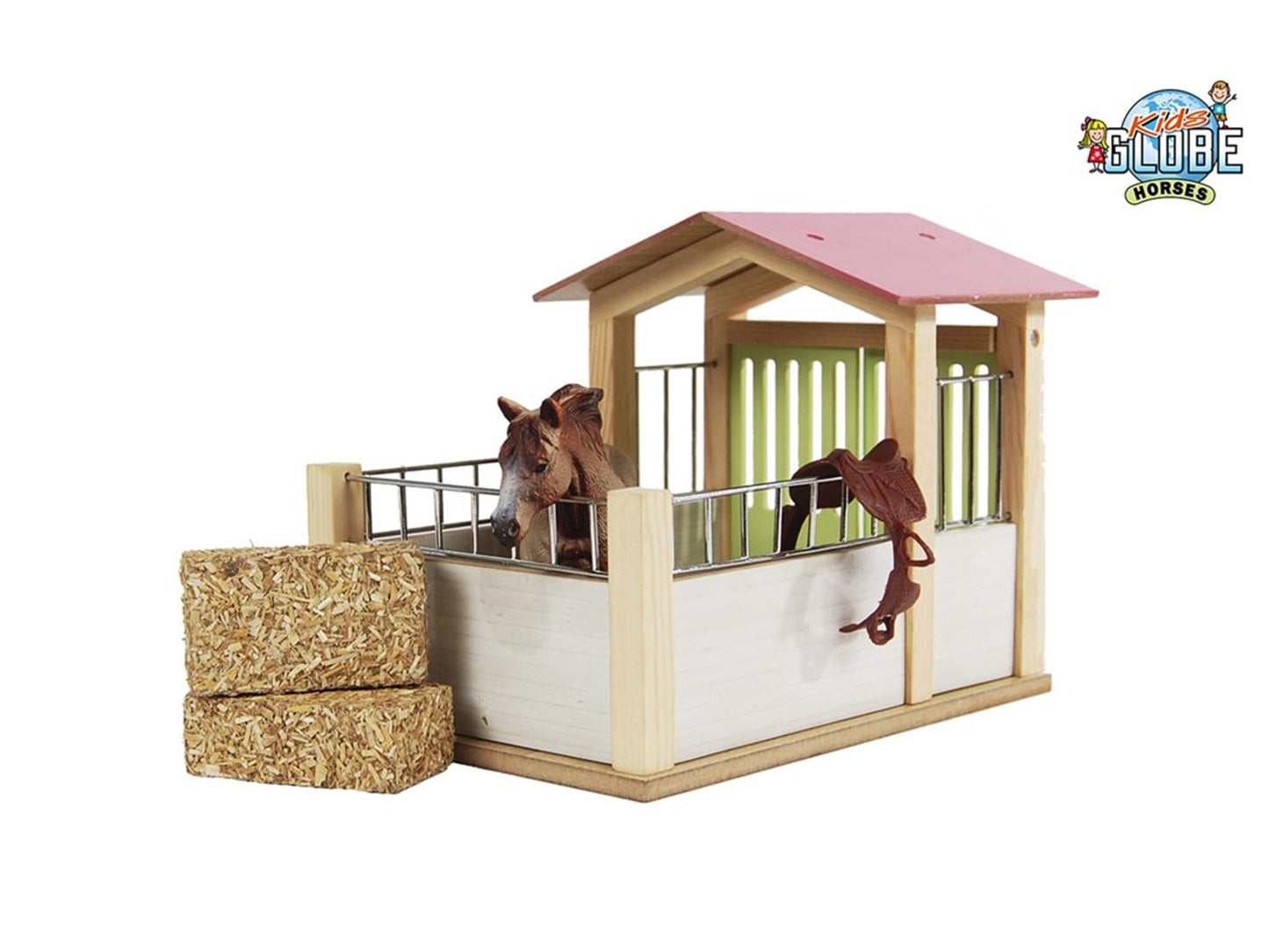 Kids Globe Globe Horse Box Wood 1:24