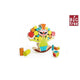 Grand arbre jeu d'équilibre clown bois 15 pièces 18cm