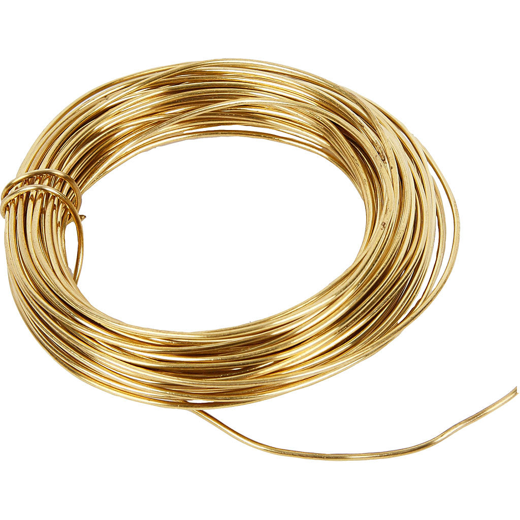 Fil de laiton Creativ company, épaisseur 1,2 mm, 100 gr, bronze, 10 m 1 rouleau