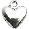 Creativ Company Heart-Shaded Pendant Silver-Plated, 10st.