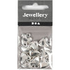 Creativ Company Heart-Shaded Pendant Silver-Plated, 10st.