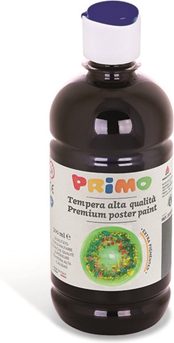Creativ company gouache noir | peinture à la détrempe | peinture pour affiche noire | à base d'eau | 500 ml | 1 bouteille