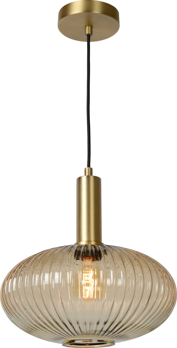 Lucide maloto - suspension - ø 30 cm - 1xe27 - ambre