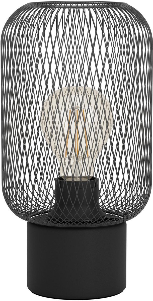 Lampe de table Eglo Wrington - e27 - 28,5 cm - noir