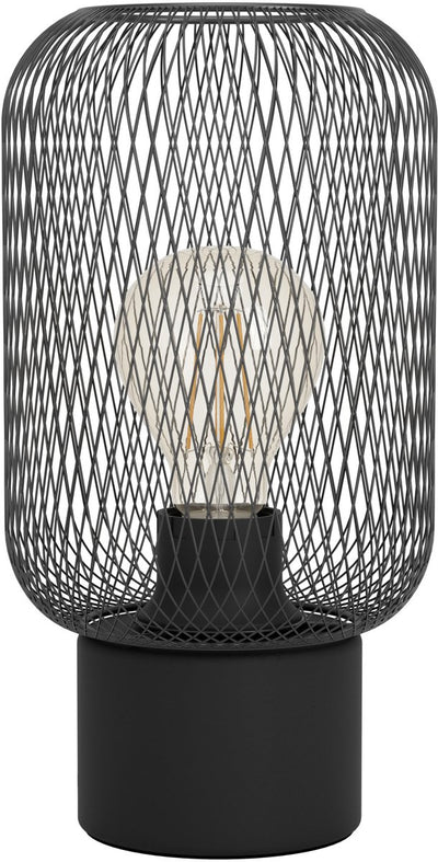 Lampe de table Eglo Wrington - e27 - 28,5 cm - noir