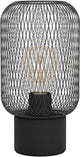 Lampe de table Eglo Wrington - e27 - 28,5 cm - noir
