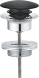Bonde d'écoulement Grohe push open noir