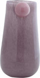 Present time Vase bolita moyen - violet - ø15cm - verre - scandinave - vase à fleurs - décoration de la maison - vase décoratif pour salon ou chambre