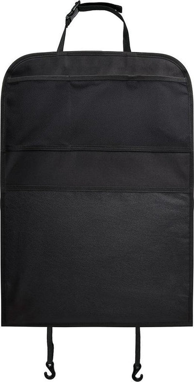 Yrda love to move yrda kickmat deluxe protection de siège auto - protection contre la saleté - compartiments de rangement pratiques - hydrofuge - 43 x 60 cm - noir