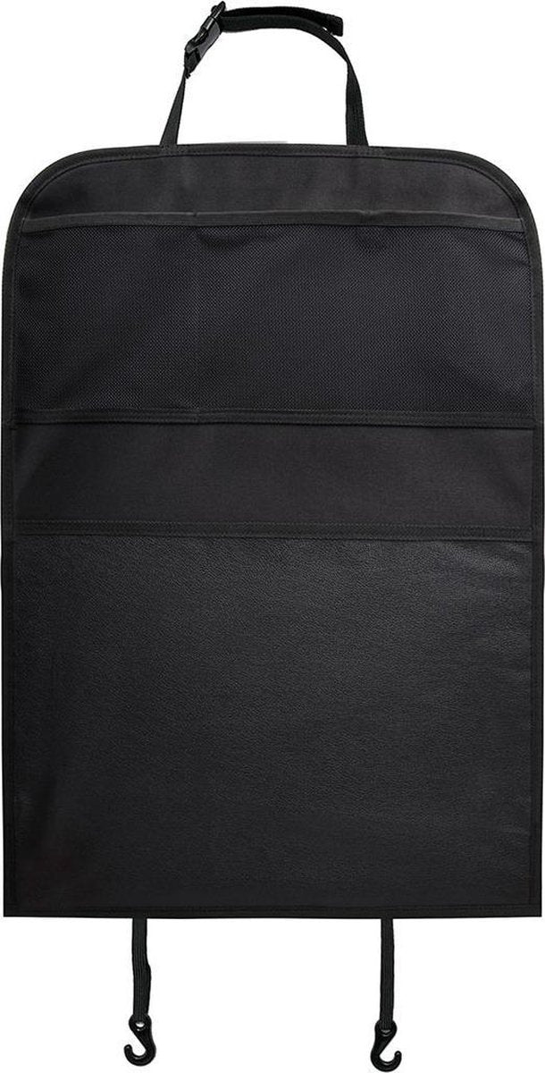 Yrda love to move yrda kickmat deluxe protection de siège auto - protection contre la saleté - compartiments de rangement pratiques - hydrofuge - 43 x 60 cm - noir