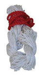 Filet à balles Avento pour 2 balles - blanc rouge