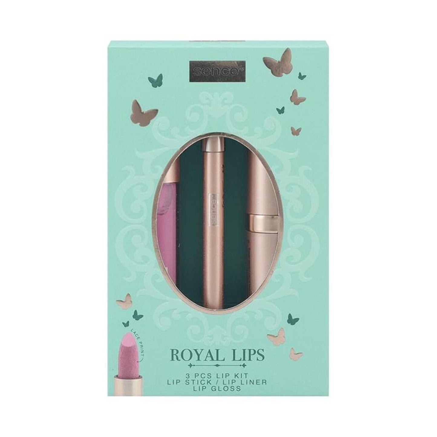 Sence coffret cadeau kit lèvres royal chic 3 pièces