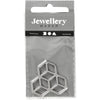 Pendentif bijoux Creativ company, d 30 mm, plaqué argent, 1 pièce