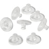 Creativ company boucle d'oreille arrière, d 10 mm, transparent, 10 paires 1 boîte
