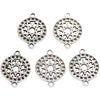 Pendentif bijoux Creativ company, d 14 mm, diamètre du trou 1,2 mm, plaqué argent, 5 pièces 1 boîte