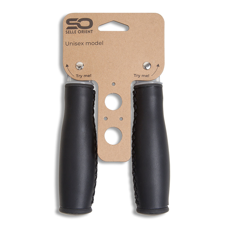 Selle Orient 135mm Grips en faux cuir - Noir