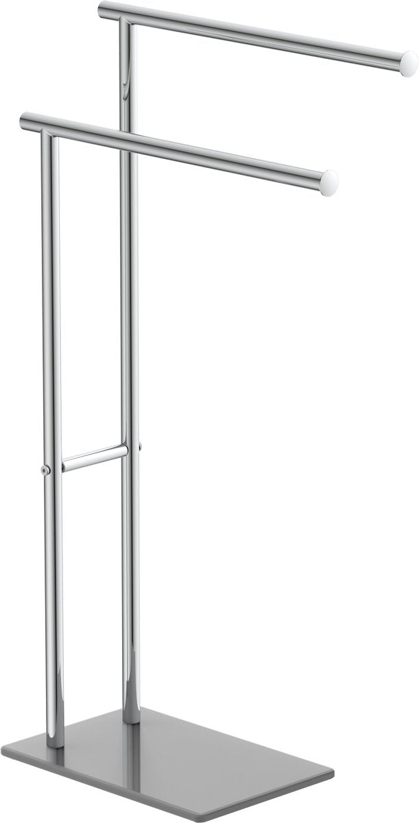 Porte-serviettes Eisl - porte-serviettes - debout - double - gris chrome