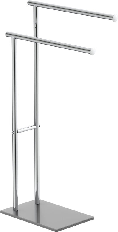 Porte-serviettes Eisl - porte-serviettes - debout - double - gris chrome