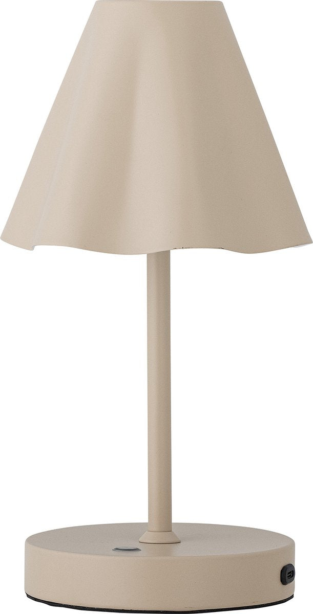 Bloomingville - lampe baladeuse lianna - rechargeable - beige - métal